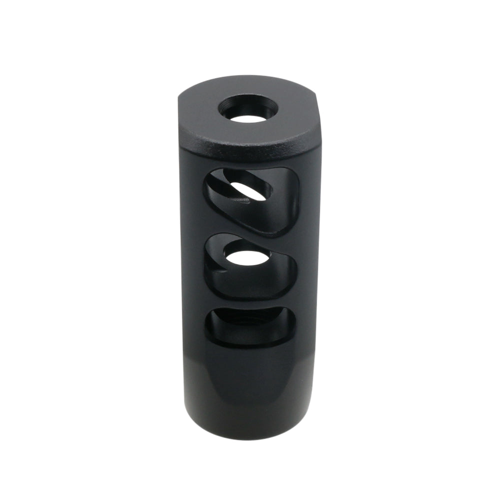 AR-15 Flat Tanker Ported Steel Muzzle Brake 1/2x28 BLACK NITRIDE