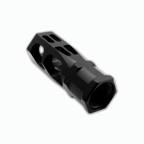 AR-15 Hexagon Muzzle Brake 1/2x28" Black Nitride